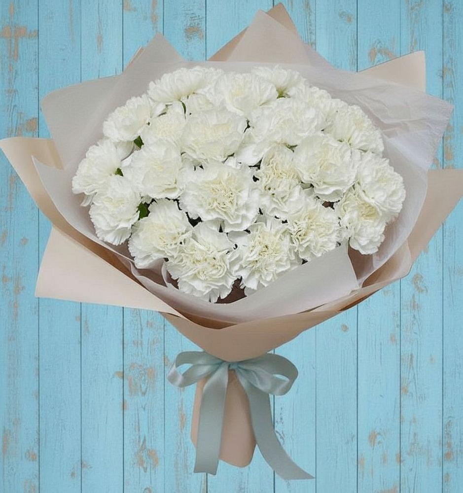 Букет цветов из: Гвоздики в Тельме