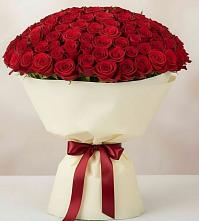 Букет 101 Красная роза Милано в Тельме