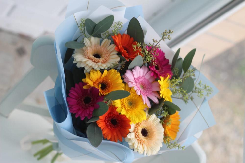 Букет цветов из: Герберы в Тельме