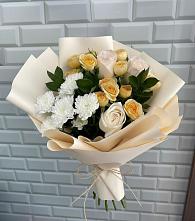 Букет цветов из:  Розы и Хризантемы в Тельме