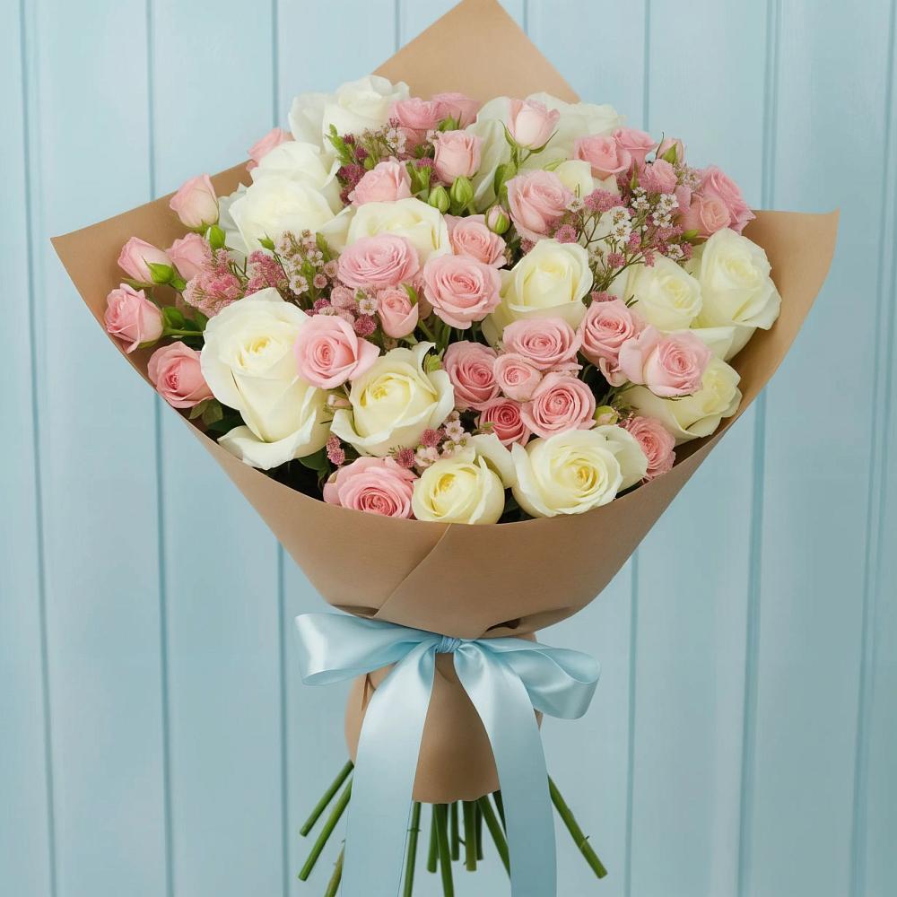 Букет цветов из: Розы в Тельме