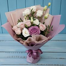 Букет цветов из:  Розы и Лизиантусы #REPLACE_PRED# Тельме