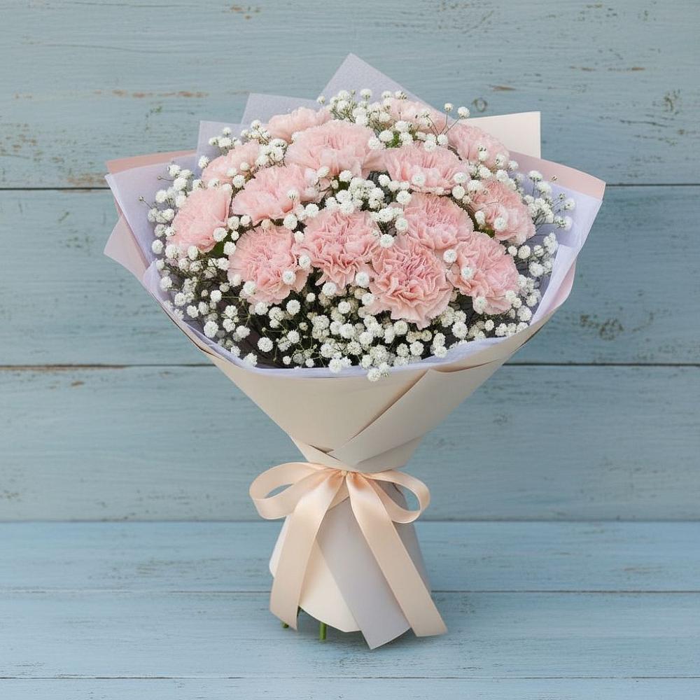 Букет цветов из: Гвоздики в Тельме