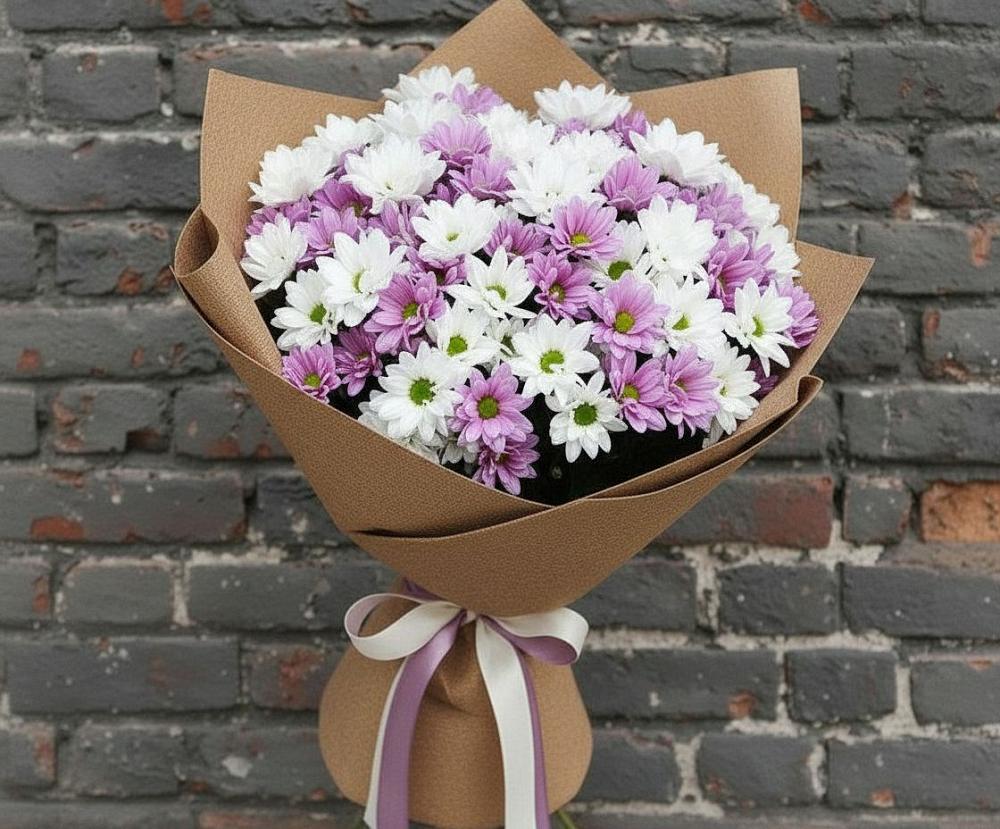 Букет цветов из: Хризантемы в Тельме