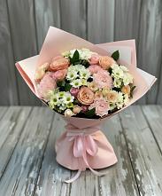 Букет цветов из:  Гвоздики, Розы и Хризантемы в Тельме