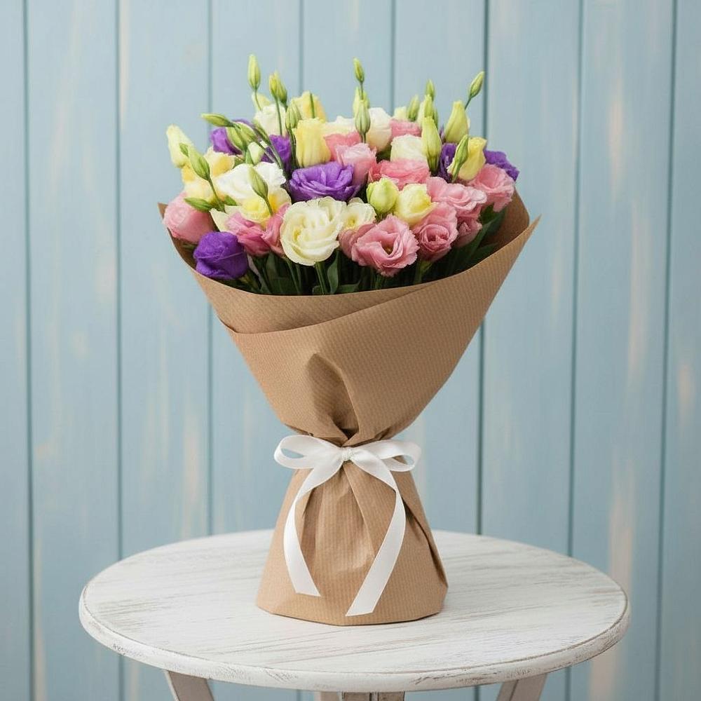 Букет цветов из: Лизиантусы в Тельме