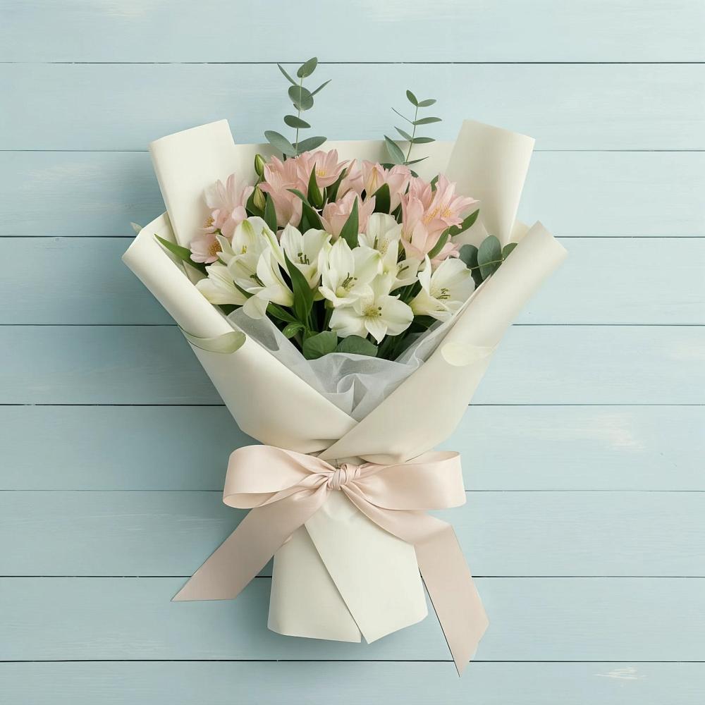 Букет цветов из: Альстромерии в Тельме