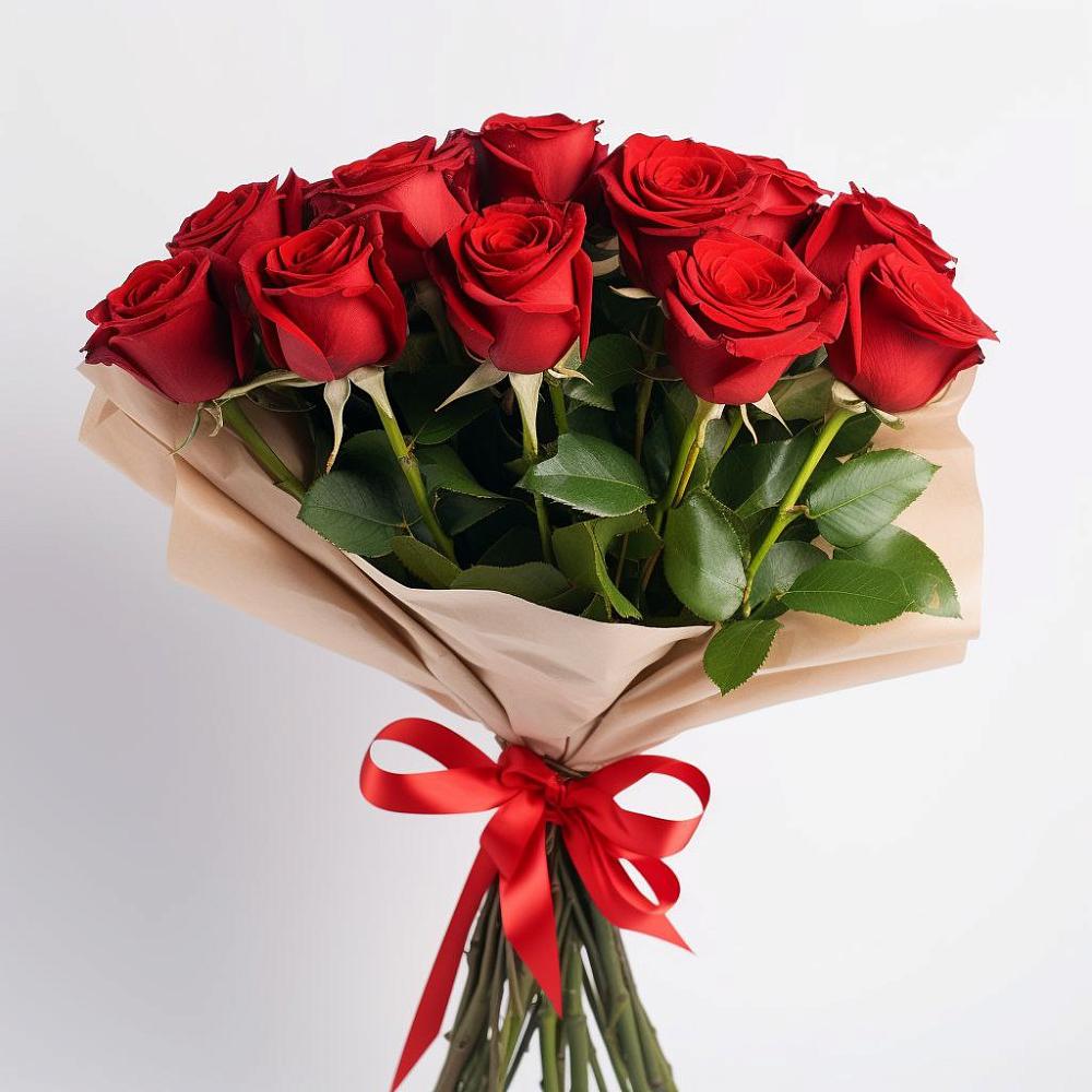 Букет 11 Красных роз Эдлесс Лав в Тельме
