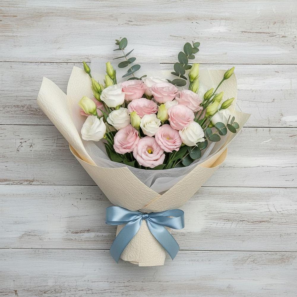 Букет цветов из: Лизиантусы в Тельме